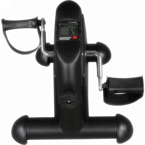 Home Elderly Rehabilitation Exercise Mini Bike Fitness LCD Display Pedal Exercise Indoor Cycling Stepper Mini Exercise Bicycle