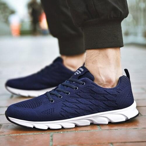 Mens Sneakers Breathable Light Running Shoes Lace-Up Jogging Shoes for Man Sneaker Anti-Odor Male Casual Shoes Drop Shipping