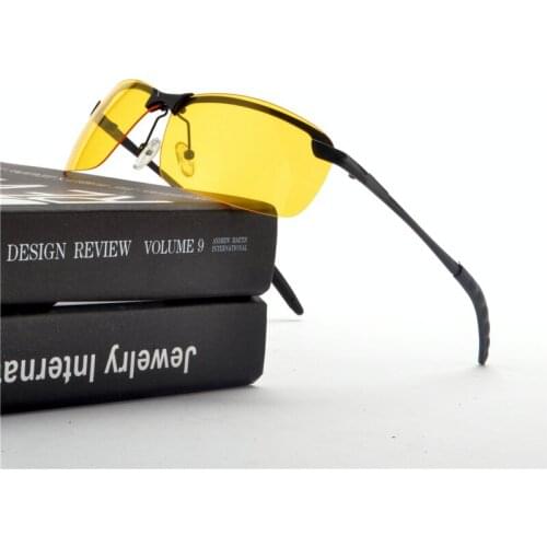 MINCL 2019 Day & Night Vision Driving Polarized Sunglasses mens Driving Glasses Anti-glare aluminum magnesium alloy glasses NX