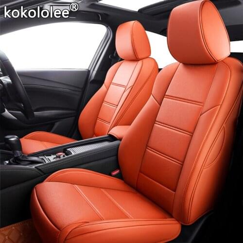 Kokololee Custom Leather car seat cover set For Dodge Caliber Avenger Journey challenger Automobiles Seat Covers cars seats