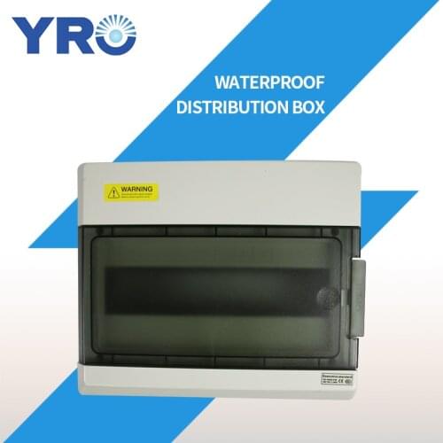 12 Ways Din Rail Outdoor Waterproof Electrical Distribution Box Circuit Breaker MCB power Plastic Junction Wire Box IP65 SH12PN