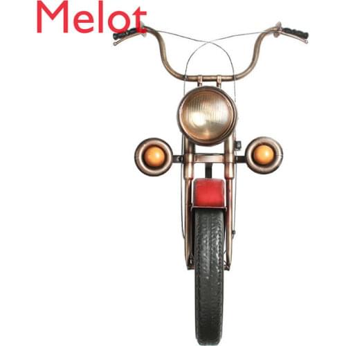 Retro Industrial Motorcycle Wall Hanging Restaurant Shop Wall Metal Decoration Car Wall Iron Pendant