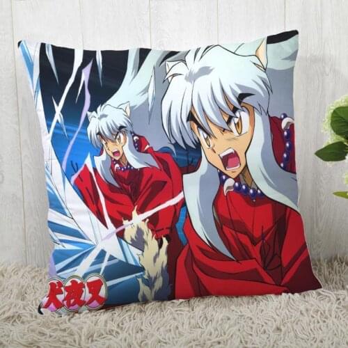 Inuyasha Pillow Cover Customize Pillow Case Modern Home Decorative Pillowcase For Living Room 45X45cm,40X40cm A19.12.13