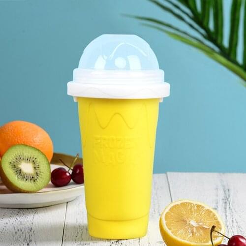 Durable Quick-frozen Smoothies Slush Ice Cream Quick Cooling Cup Milkshake Smoothie Frozen Squeeze Bottles Magic Slushy Maker