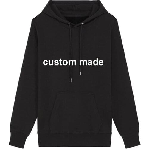 Dropshiping New Custom Made Logo Hoodies Men Women Couple Oversized Hip-hop Hooded Sweatshirt