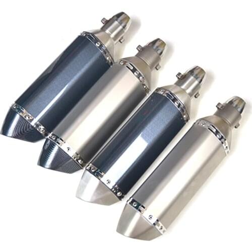 Racing Universal Motorcycle Exhaust Escape Moto Muffler Pipe With Removable DB Killer GY6 CBR125 CB400 CB600 YZF FZ16 ER6N Z1000