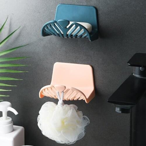 Bathroom Wall Mount Drain Shower Soap Rack Holder Bath Ball Hanging Container
