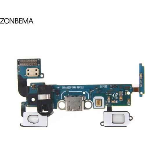 ZONBEMA 5pcs/lot Charging Charger Connector For Samsung galaxy A5 2015 A500F A500H A5000 A500G Charger USB Dock Port Flex Cable