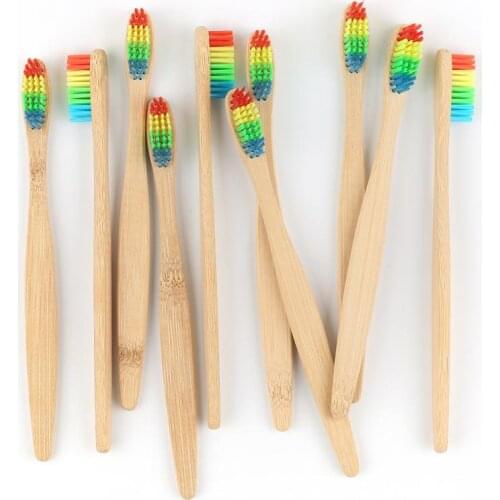 1pcs Eco Friendly Toothbrush Bamboo Handle Bamboo Charcoal Bristle Soft Ultra Fine Bristles Toothbrushes Adult Toothbrush Oral