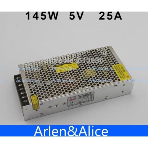 145W 5V 25A Single Output Switching power supply for LED Strip light AC to DC