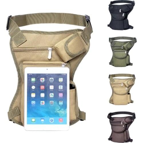 2020 Men Tactical Drop Leg Bag Portable Military Hunting Waist Belt Pouch Outdoor Hiking Camping Motorcycle Riding Thigh Bag