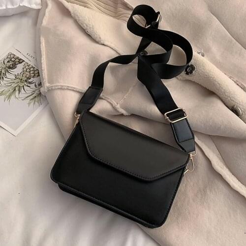 2021 Fashion Flap Crossbody Bags for Women PU Leather Small Square Bag Clutches Casual Shoulder Messenger Bag Small Handbags