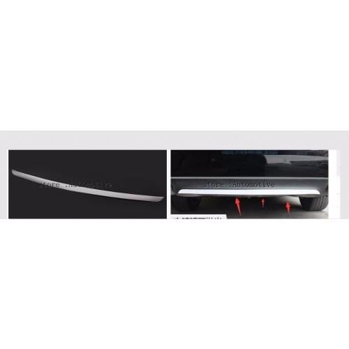 Auto rear door trim,tail trunk sticker for Audi A6 C7 2012 2013 2014 2015 2016 2017 rear bumper cover trim 1pcs