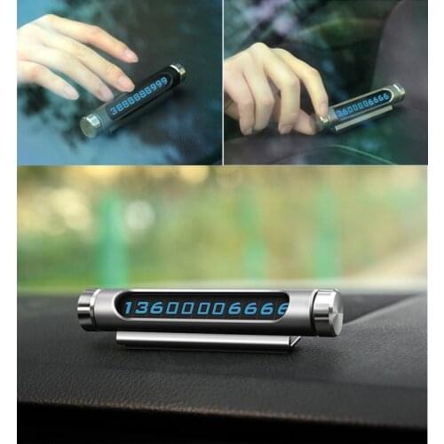 Car Temporary Parking Card Luminous Hidden For Skoda Superb Octavia A7 A5 2 Fabia Rapid Yeti Citroen C4 C5 C3 Grand Picasso