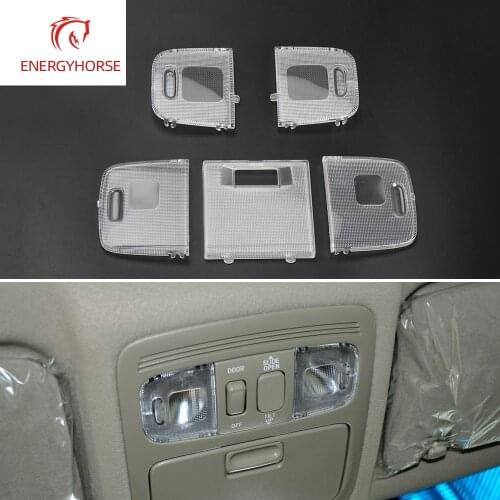 Car Plastic Front Rear Reading Light Switch Cover LED Bulb Row Shell Lampshade Cover Kit For Toyota Camry 2006-2011 81241-06060