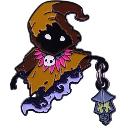 Ghostly lantern pin mysterious guiding force brooch Let the spirits light your way