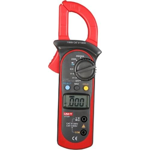 UNI-T UT201 AC 2A~400A Digital Clamp Multimeter AC/DC Voltage Detector AC Current Resistance/Ohm Meter Tester Auto Range