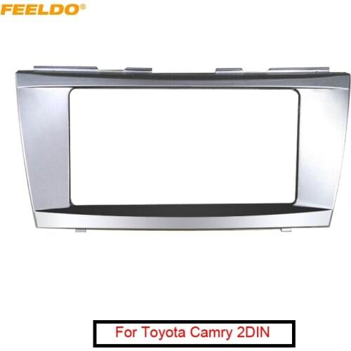 FEELDO Car 202x102mm Audio Frame Fascia Adapter for Toyota Camry 2006-2011 Refitting DVD Radio Panel Dash Frame #AM3854