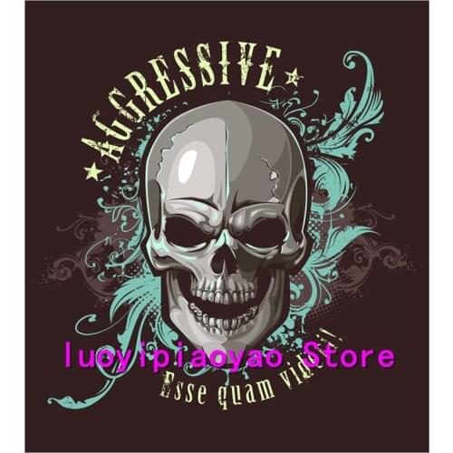 Customized personalized skull flag B2 60X90CM/90X150CM/120X180CM