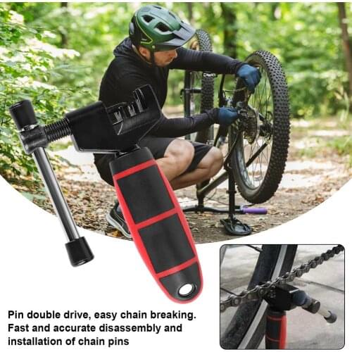 Bike Chain Cutter Easy To Assemble Convenient Chain Repair Tool Chain Disassembly Tool Red Handle Chain Cutter Chain Device