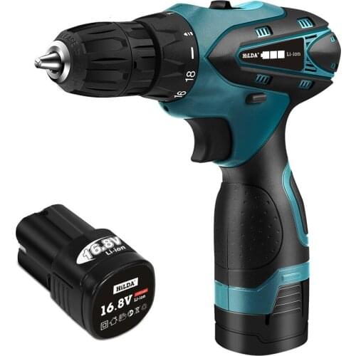 Quality 16.8V Lithium-ion Battery Cordless Screwdriver Electric Drill Hole Electrical Screwdriver Hand Driver Wrench Power Tools