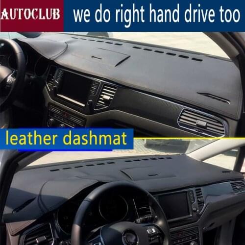 For Vw Volkswagen Golf Sportsvan 2016 2017 2018 Leather Dashmat Dashboard Cover Car Pad Dash Mat SunShade Carpet Cover Car