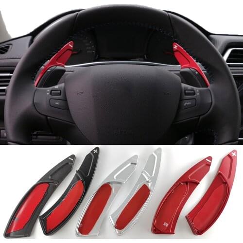 Shift Paddles For Peugeot 508 MK1 RXH GT SW TRAVELLER e-TRAVELLER Car Steering Wheel Shifter Extender Accessories DSG Stickers