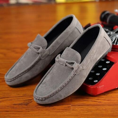 Mens Hedging Loafers , Lace-free Sneakers , Stylish Bow-knot Driving Shoes , Casual Shoes , Size 39-44