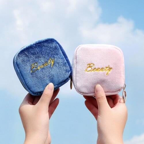 New woman Sanitary Napkin Storage Bag Portable Travel Storage Key Coin Bags Cosmetic Lipstick Pouch Zipper Small Purse