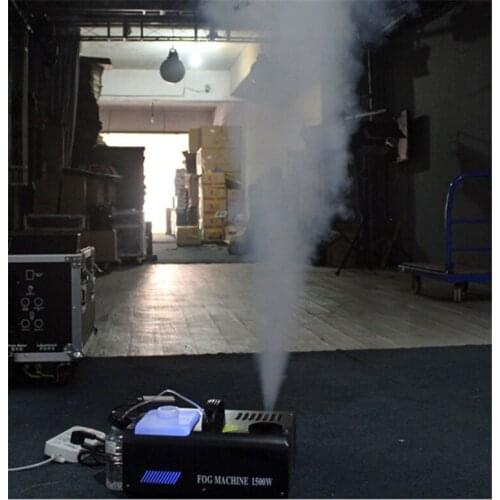 New 1500W Low Fog Smoke Machine Fogger Up DJ Party Remote controller DMX controller 220V Stage Lighting