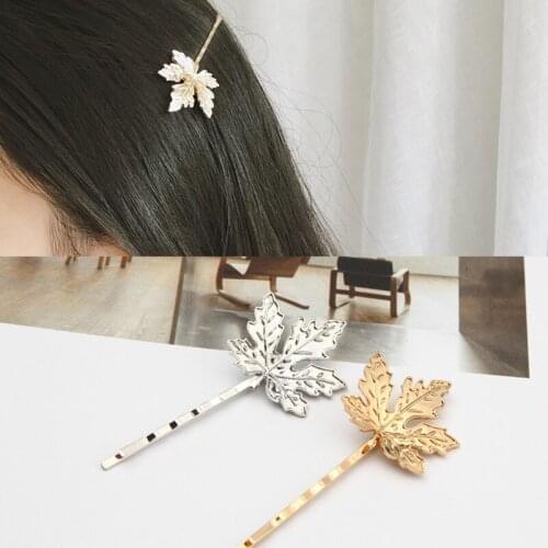 New Europe and the United States simple retro fine leaves hairpin beauty wild headdress wholesale