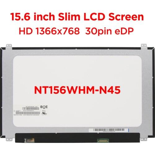 NT156WHM-N45 V8.0 NT156WHM-N45 15.6" Slim Laptop LCD Screen For Lenovo ideapad 320S-15ABR 15IKB 15ISK 80X5 80Y9 80YA 30pin eDP