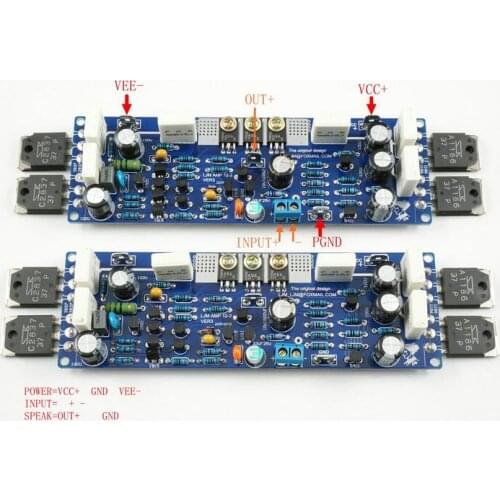 One Pair LJM A30W ONSEMI NJW0302G NJW0281G Dual Channel 30W 8Ω Pure Class A Power AMP Amplifier Finished Board with AP Test