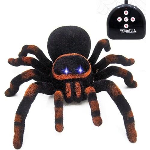 Wall Climbing Spider Remote Control Toys Infrared RC Tarantula Kid Gift Toy Simulation Furry Electronic Spider Toy For Kids Boys