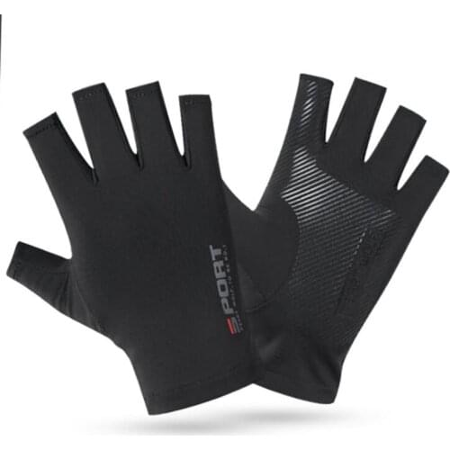 1Pair Half Finger Cycling Gloves Anti-slip Anti-sweat Gel Bicycle Riding Glove Shock Proof Road Mountain Bike Gloves for Men