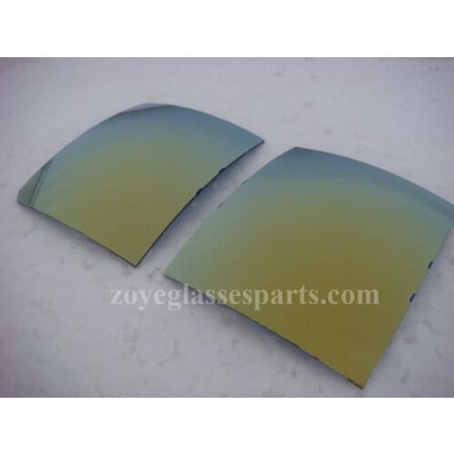 Polarized Lenses For Sunglasses TAC Polarized Lenses Gold Color Revo UV400 Lenses 55*65mm 4 Base