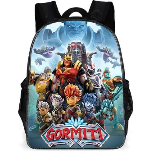 Games Gormiti Children Cartoon 3D School Bags Boys Girls Primary School Backpack Kids Backpack Schoolbags Mochila Infantil