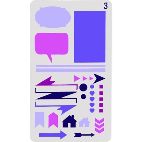 Frame Layering Stencils for Diy scrapbook/photo album Decorative Embossing coloring,painting stencil,home decor