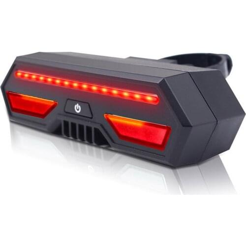 USB Rechargeable Smart Bike Taillight MTB Safety Warning Bicycle Turning Signal Tail Light Remote Control LED Lamp Rear Light