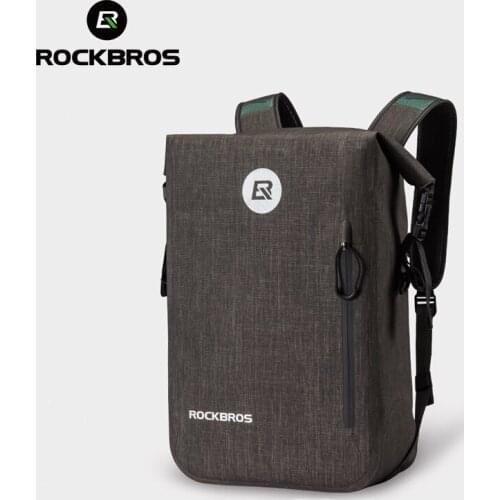 ROCKBROS 24L Cycling Bike Backpack Casual School Bags Waterproof Bike Bicycle BagOutdoor Travel Hiking Camping Sport Backpack