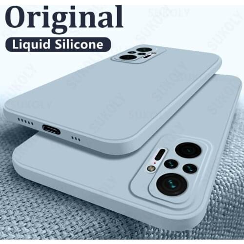 For Xiaomi Redmi Note 10 Pro 10s 9T Poco M3 Pro 5G K40 Mi 11 Lite 10T Liquid Silicone Case Cover Camera Protect Soft Phone Case