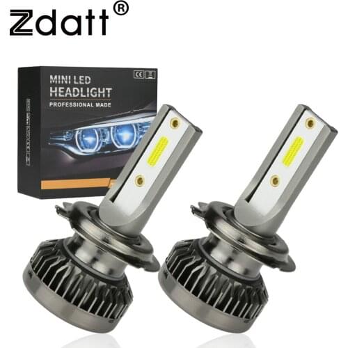 Zdatt Car Light H1 H8 H11 9005 HB3 9006 HB4 H4 H7 Led Headlight Bulb 6000K 16000LM 60W 12V Fog Lights Auto High Brightness Lamp