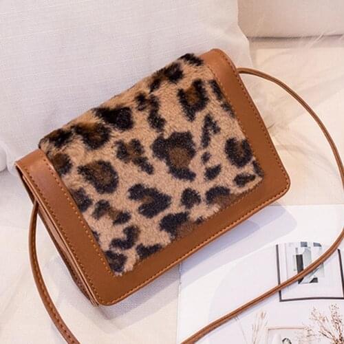 New Arriver 2020 Women Leopard Faux Leather Shoulder Bags Womens Casual Messenger Bags Crossbody Bags Phone Pouch