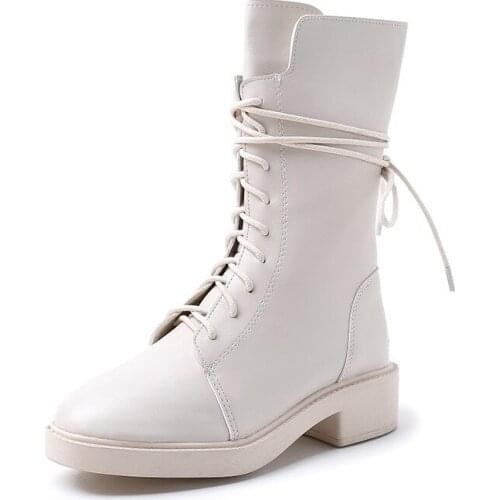 2020 New Leather Women Boots Thicked Velvet PU Women Shoes Womens High-heeled Cotton Keep Warm Winter Boots Zapatos De Mujer