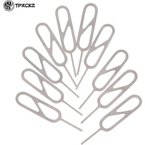 10pcs Stainless Steel Long Take Card Needle Card Reader Light Portable Mobile Phone Card Reader Pop-up SIM Card Tray