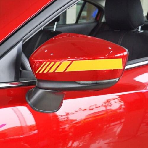 Funny Car Sticker 2 pc Reflective Rearview Mirrors Decoration for Toyota Camry Corolla RAV4 Yaris Highlander/Land Cruiser/PRADO