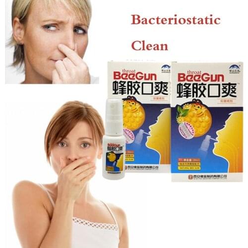 20ml Natural Herbal Mouth Freshener Spray Bee Propolis Antibacterial Oral Spray Oral Ulcers Toothache Bad Breath Treatment