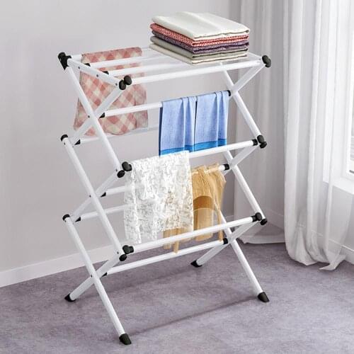 3 Tier Laundry Airer Clothes Dryer Metal Laundry Horse Patio Drying Rack Indoor Outdoor Towels Clothes Socks Drying Rack