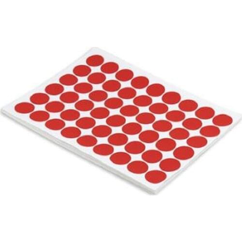 50 Sheet Red Matte Paper Self Adhesive Label A4 Die-cut Round Sticker For Laser Inkjet Printer Paper