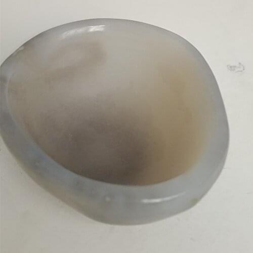 Natural texture cornucopia agate bowl ornaments original stone bowl jade ashtray 1pc